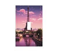 Placca decorativa da parete a 1 banda, Torre Eiffel Parigi, copertura interruttore luce presa singola presa presa piastra da parete di medie dimensioni 12,7 x 7,6 cm piastra da parete in policarbonato