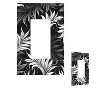 Placca decorativa da parete a 1 modulo, copri interruttori di medie dimensioni 12,7 x 7,6 cm, per prese elettriche e prese elettriche