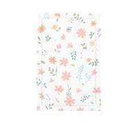 Placca decorativa da parete con 1 banda, con frammenti floreali rosa, copertura per interruttore della luce per camera da letto e soggiorno