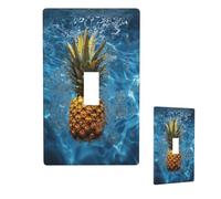 Placca decorativa da parete con ananas in piscina, copertura per interruttore della luce, dimensioni standard 4,5 "x 7 cm", piastra di copertura per interruttore elettrico