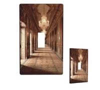 Placca decorativa da parete vintage per corridoio, 1 gang, copertura per interruttore della luce, dimensioni standard 11,4 x 7 cm, piastra di copertura per interruttore elettrico