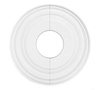 Placca decorativa decorativa per ventilatore da soffitto e lampada, design rotondo in PU, 30,5 cm