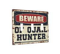 Placca decorativa per interruttore, con scritta "Beware of Quail Hunter Switch Wallplate Cover Chef Outlet Cover 3 Wall Outlet