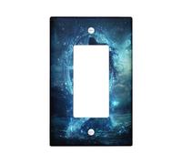 Placca decorativa per interruttore della luce a 1 banda, a bilanciere singolo, per tarocchi mistici, astrologia elettrica, per cucina, bagno, decorazione per interruttori marini per ragazze