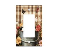 Placca decorativa per interruttore della luce a 1 banda singola, motivo gattino carino, copertura elettrica per cucina e bagno, decorazione per interruttori con animali