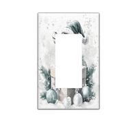 Placca decorativa per interruttore della luce a coccodrillo natalizio, 1 banda, a bilanciere singolo, divertente regalo di Natale, piastra elettrica per cucina e bagno, decorazione con animali