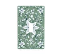 Placca decorativa per interruttore della luce con fiori e gigli e margherite, 1 banda, per cucina, casa colonica, camera da letto, bagno, decorazione artistica
