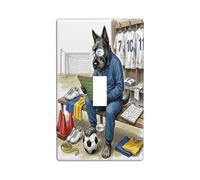 Placca decorativa per interruttore della luce del 2026 con cane Scottish Terrier 1 gang interruttore singolo, pronto per partita cucciolo allenatore piastra elettrica per la stanza