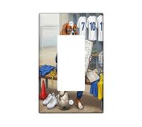 Placca decorativa per interruttore della luce del Cavalier King Charles Spaniel del 2026, piastra di copertura per interruttore della luce a 1 banda singola, piastra elettrica per allenatore di