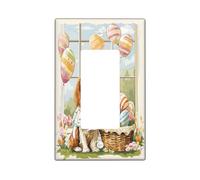 Placca decorativa per interruttore della luce del Cavalier King Charles Spaniel di Pasqua, 1 banda, interruttore elettrico Victoria Country Puppy per stanza, placca interruttore vintage