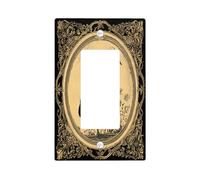 Placca decorativa per interruttore della luce vintage di lusso a forma di cicogna, 1 banda, pannello elettrico rustico per cucina e bagno, decorazione per interruttori airone uccello