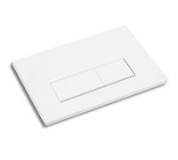 Placca di attivazione comando Pulsante di scarico Accessorio per cassetta WC Compatibile con Geberit Sigma01, UP300 e UP320, funzione a doppio scarico. (Bianco)