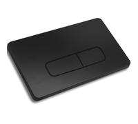 Placca di attivazione comando Pulsante di scarico Accessorio per cassetta WC Compatibile con Geberit Sigma01, UP300 e UP320, funzione a doppio scarico(Nero con bordo nero)