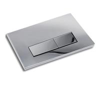 Placca di attivazione comando Pulsante di scarico Accessorio per cassetta WC Compatibile con Geberit Sigma01, UP300 e UP320, funzione a doppio scarico(Cromato Lucido)