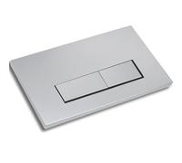 Placca di attivazione comando Pulsante di scarico Accessorio per cassetta WC Compatibile con Geberit Sigma01, UP300 e UP320, funzione a doppio scarico(Grigio Argento)