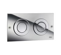 PLACCA DI COMANDO 2 PULSANTI PER CASSETTE PNEU OLI MINI TREND Cromata