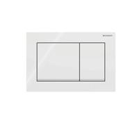 PLACCA DI COMANDO 2 TASTI OMEGA 20 SQUADRATA Cromo satin bordoinf Cromo lu