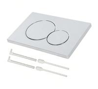 Placca di comando a doppio scarico per sistemi di cassette di scarico a parete Compatibile con Geberit Sigma 01 Per il funzionamento a doppio incasso, facile da installare. Metodo di installazione: mo
