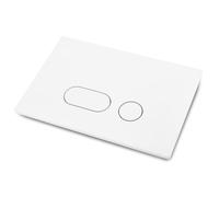 Placca Di Comando Compatibile Con Geberit, Placca Wc Geberit, Doppio Lavello, Con Set Di Leva E Telaio Di Montaggio, Compatibile Con Geberit Sigma 01, 20, 30, 50, Up320 (Bianco)