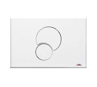 Placca di comando doppio pulsante modello Fidia Duo 2018 bianca KARIBA