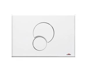 Placca di comando doppio pulsante modello Fidia Duo 2018 bianca KARIBA