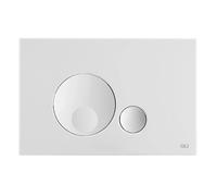 placca doppio tasto oli globe bianco