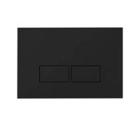 Placca di comando doppio pulsante modello Tropea P3 nera opaca VALSIR