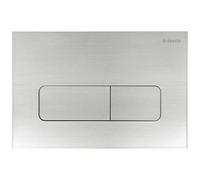 Placca di comando doppio scarico Idrostile slim 165x247 mm acciaio spazzolato