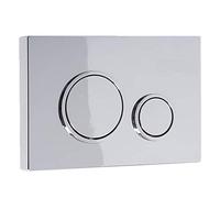 SCHWAB PLACCA VELA CROMATA DOPPIO SCARICO PER CASSETTA UP 199 COD.P47-0120-0253