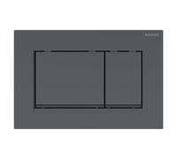 PLACCA DI COMANDO GEBERIT NERO OPACO SIGMA 30 A DUE TASTI 115883161