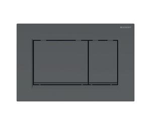 PLACCA DI COMANDO GEBERIT NERO OPACO SIGMA 30 A DUE TASTI 115883161