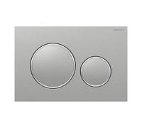 GEBERIT - SIGMA20 PLACCA DI COMANDO DOPPIO TASTO SPAZZOLATO / ANELLI LUCIDATO 115.882.SN.1