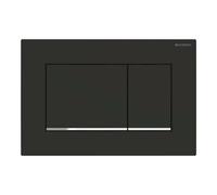 Placca di comando Geberit Sigma30 nero opaco con inserto cromo lucido