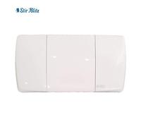 Placca di comando kristall bianca di ricambio wc per cassette Stir Blitz mono ta