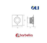 PLACCA DI COMANDO MINI TREND CROMO SATINATO CASSETTA OLI 605296