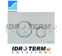 PLACCA DI COMANDO PER CASSETTA SCHWAB "VELA" CROMO 24,7 x 16,5 x 1,4 cm