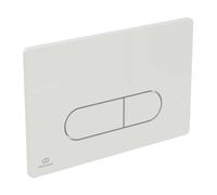Ideal Standard – Placca WC OLEAS M1 meccanica 234x154x8,5 mm Bianco – Pulsante doppio