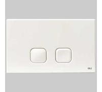 PLACCA DI COMANDO PLAIN DOPPIO TASTO CROMATA Ricambi Cassette Oli