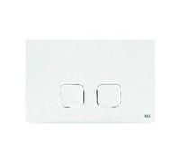 Oliver Placca di comando Plain Dual Doppio scarico Bianca 070826