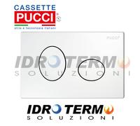 PLACCA DI COMANDO PUCCI "ECO ELLISSE 4,7" Bianca 80130550 280 x 180 x 47 m