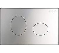 Placca di Comando Satinato ECO Ellisse PUCCI per Risciacquo a due Quantità Cod. 80130559