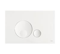 placca doppio tasto oli globe bianco