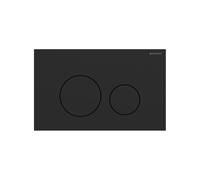 Placca di Comando Sigma 40 2 Tasti Rotondi Geberit Nero Opaco
