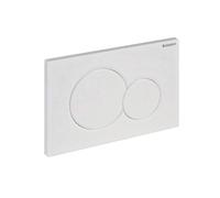 PLACCA DI COMANDO SIGMA01 DOPPIO TASTO GEBERIT BIANCA 115770 CASSETTA INCASSO