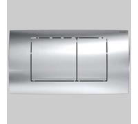 PLACCA DI COMANDO TWIN LINE30 DOPPIO TASTO SATINATA-CROMO Cassette Geberit