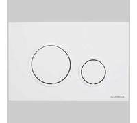 PLACCA DI COMANDO VELA DOPPIO TASTO BIANCA Cassette Incasso Placche Schwab