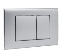 Placca Di Comando WC,Compatibile Con Geberit Sigma01,20,30 UP300&320,Cassetta Scarico Incasso WC,Ricambi Vecchie Cassette,Campana, Doppia Scarico,Modello 115770115,245×164 Mm Opaco(Grigio Argento)