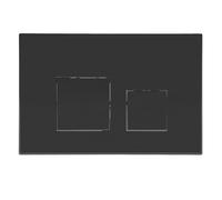 Placca Di Comando Wc,Doppio Scarico,Piastra Di Ricambio Per Pannello Frontale Del Cassetta Wc,Con Set Di Aste Scarico E Telaio Di Fissaggio,Per Geberit Sigma 01,10,20,21,30,50,60,Up320 (Nero)