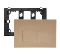 Placca Di Comando Wc,Doppio Scarico,Piastra Di Ricambio Per Pannello Frontale Del Cassetta Wc,Con Set Di Aste Scarico E Telaio Di Fissaggio,Per Geberit Sigma 01,10,20,21,30,50,60,Up320 (Cachi)