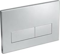 Placca di Comando WC Opaco per Geberit Sigma Serie, argentato | Placca di Comando a Doppio Tasto, Durevole e a Risparmio Idrico, 246x164 mm